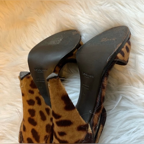 YSL Calf Hair Leopard heels - Picture 5 of 10